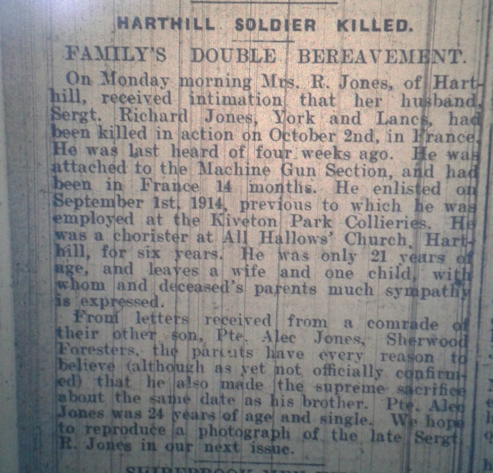 Worksop Guardian Report of Jones brothers